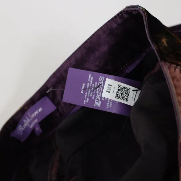 Ralph Lauren Purple Label 26 pants jeans patchwork velvet 50th anniversary 106